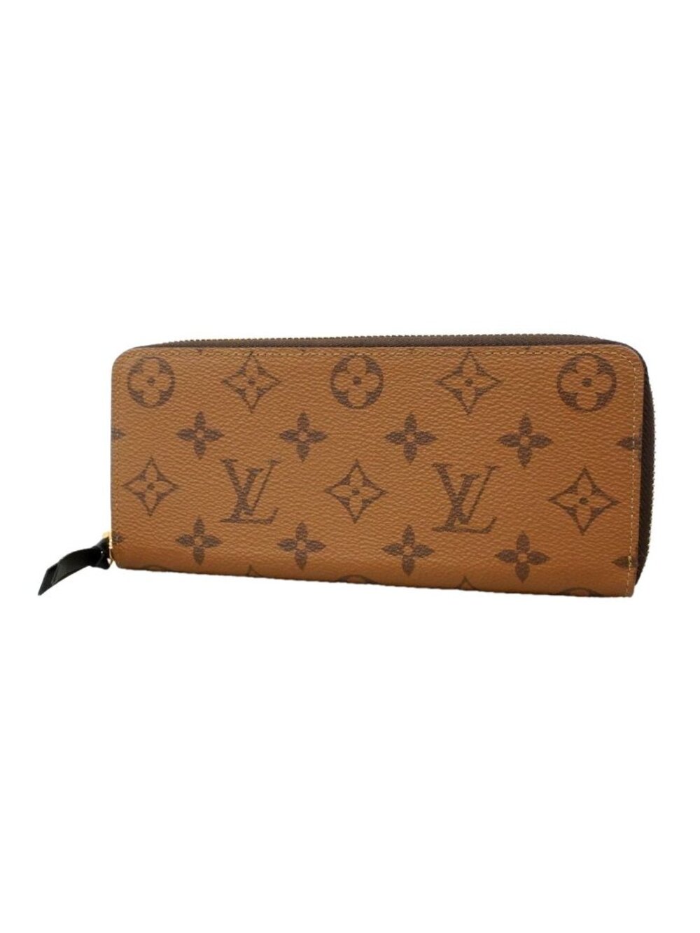Louis Vuitton Wallet Monogram Reverse Portefeuille Clemence Brown